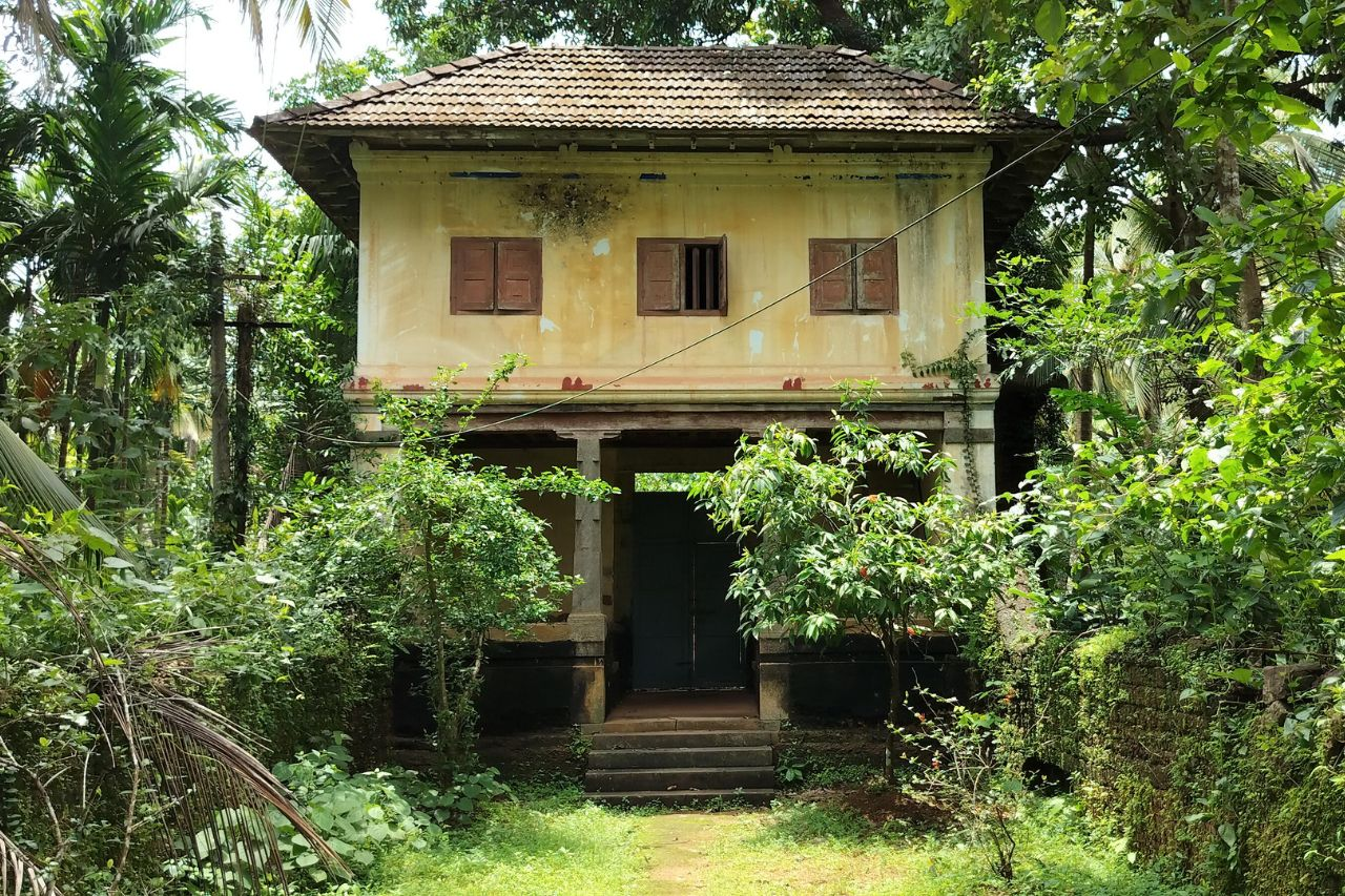 Two storeyed gateway on the northern side of Tharakkal Warriem.